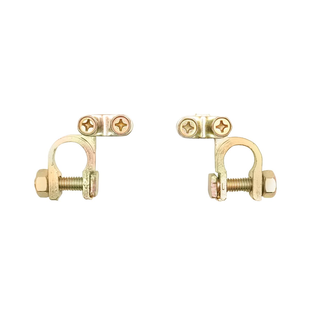 Copper battery terminal set with screw tightening Breckner Germany